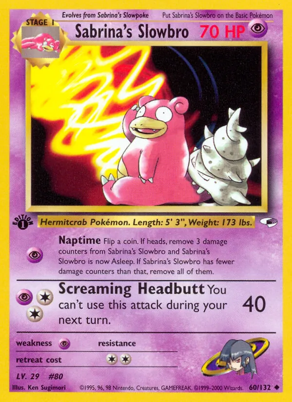 Sabrina's Slowbro (Gym Heroes #60/132)