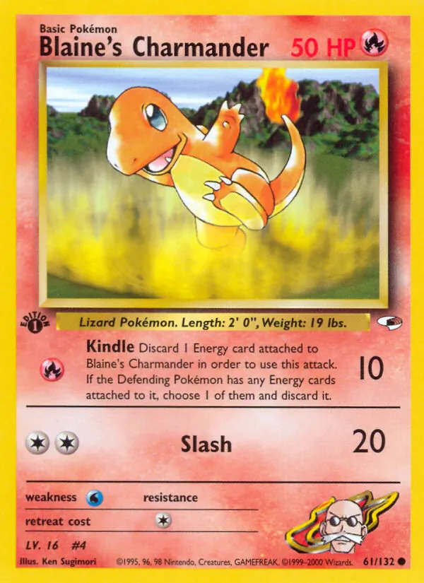 Blaine's Charmander (Gym Heroes #61/132)