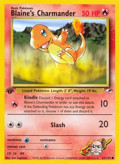 Blaine's Charmander (Gym Heroes #61/132)