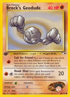 Brock's Geodude (Gym Heroes #66/132)