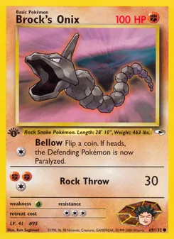 Brock's Onix (Gym Heroes #69/132)