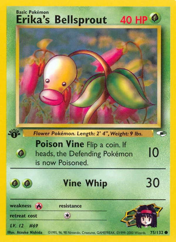 Erika's Bellsprout (Gym Heroes #75/132)