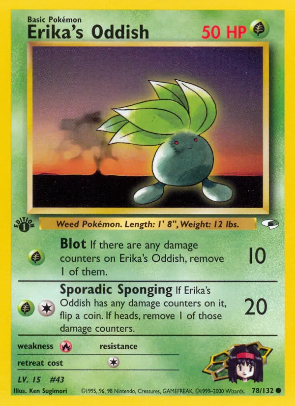 Erika's Oddish (Gym Heroes #78/132)