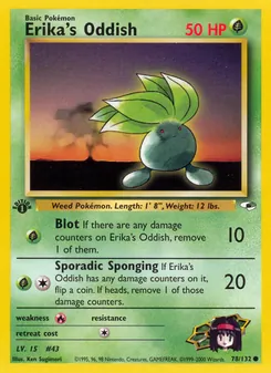 Erika's Oddish (Gym Heroes #78/132)