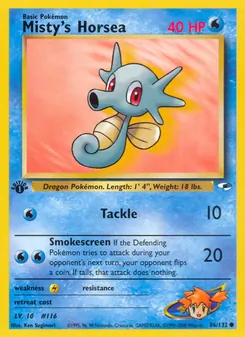 Misty's Horsea (Gym Heroes #86/132)