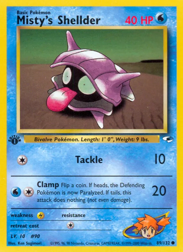 Misty's Shellder (Gym Heroes #89/132)