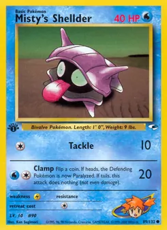 Misty's Shellder (Gym Heroes #89/132)