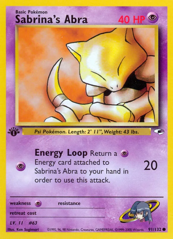 Sabrina's Abra (Gym Heroes #91/132)