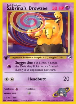 Sabrina's Drowzee (Gym Heroes #92/132)