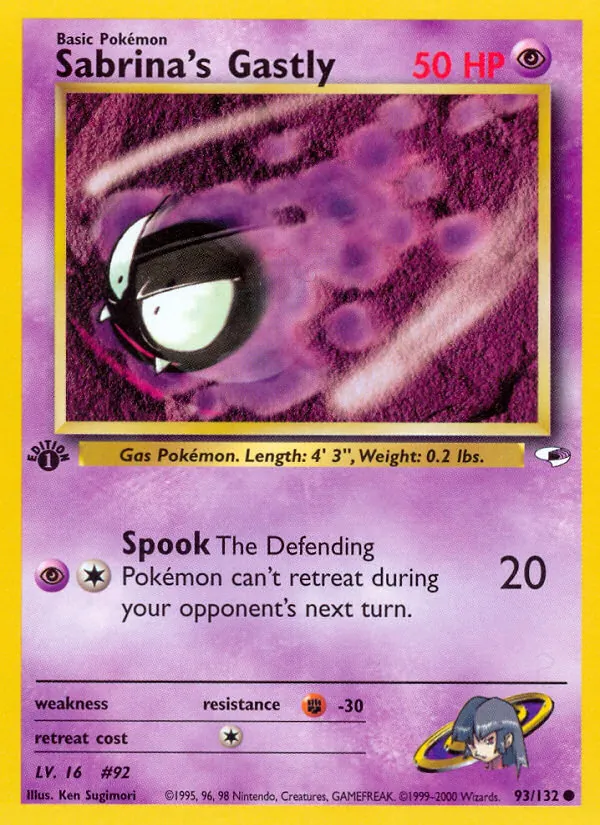 Sabrina's Gastly (Gym Heroes #93/132)