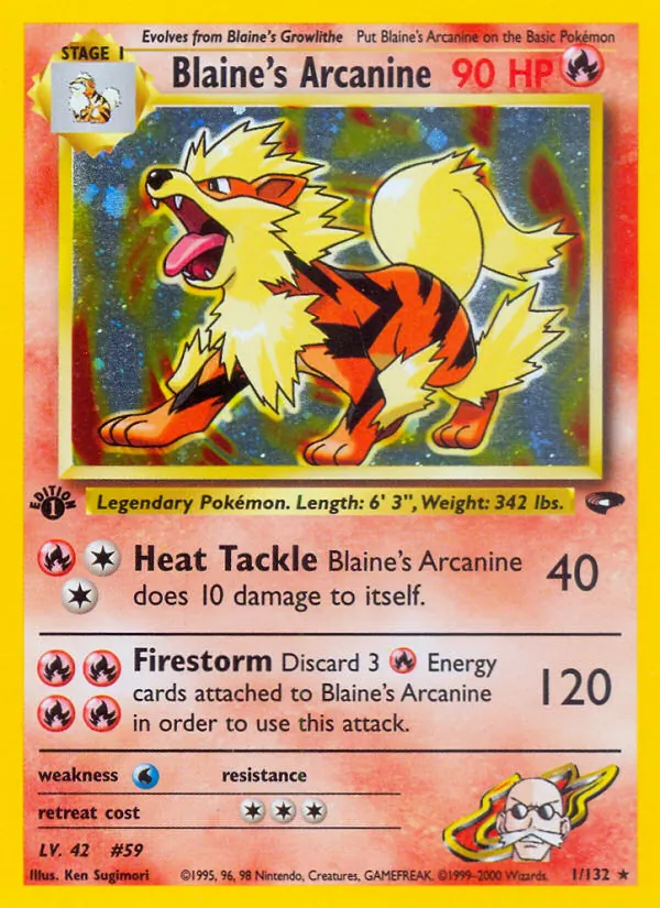Blaine's Arcanine (Gym Challenge #1/132)