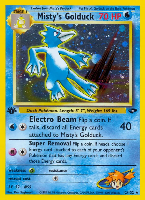 Misty's Golduck (Gym Challenge #12/132)