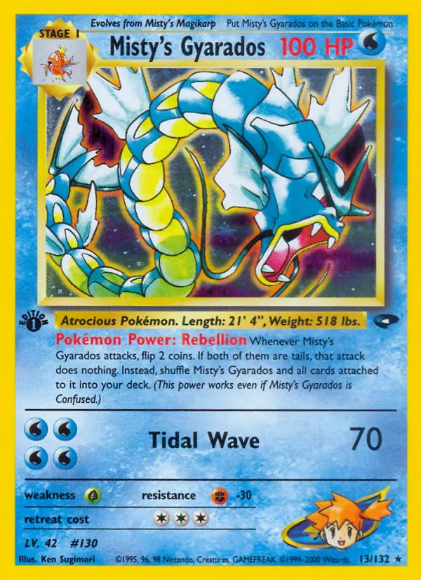 Misty's Gyarados (Gym Challenge #13/132)