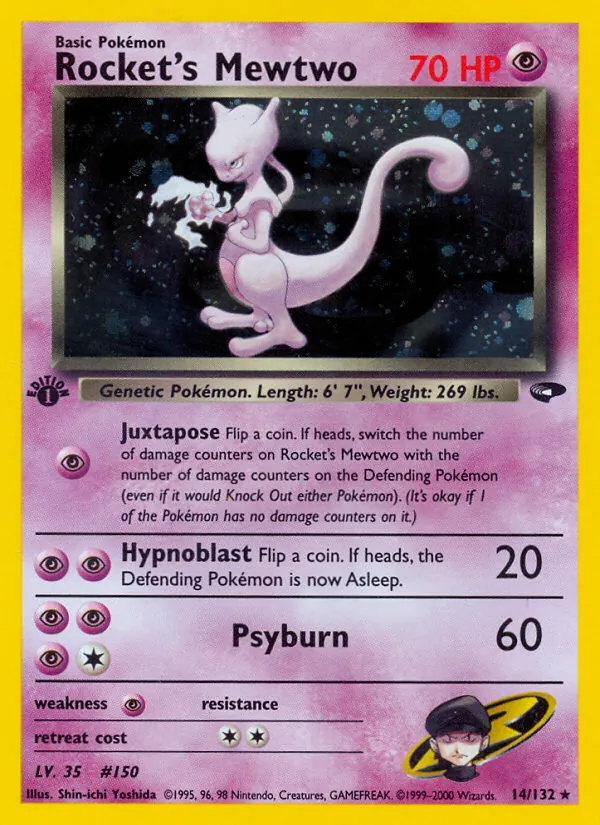 Rocket's Mewtwo (Gym Challenge #14/132)