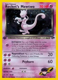 Rocket's Mewtwo (Gym Challenge #14/132)