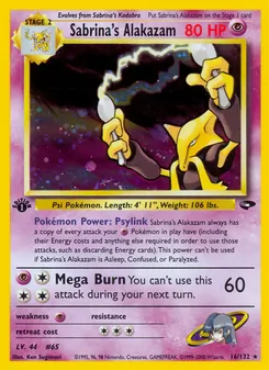Sabrina's Alakazam (Gym Challenge #16/132)