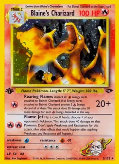 Blaine's Charizard (Gym Challenge #2/132)