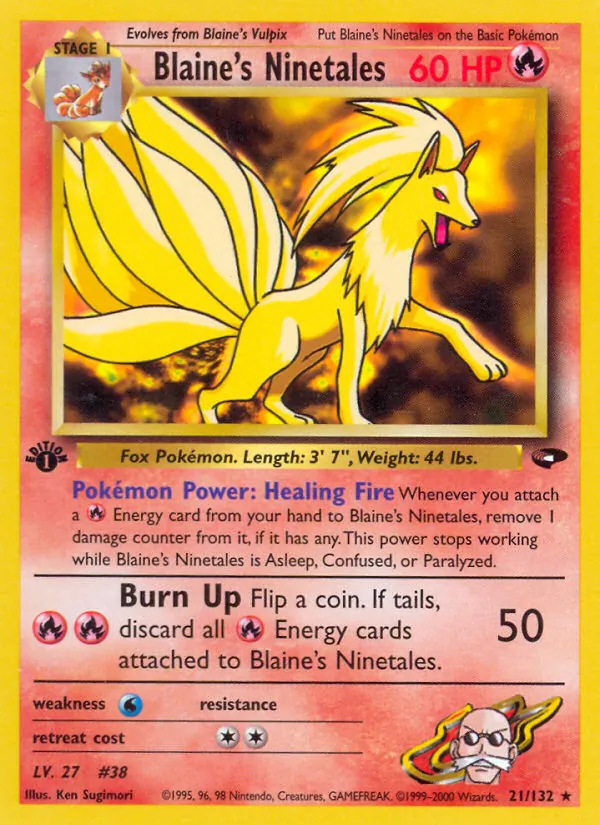 Blaine's Ninetales (Gym Challenge #21/132)