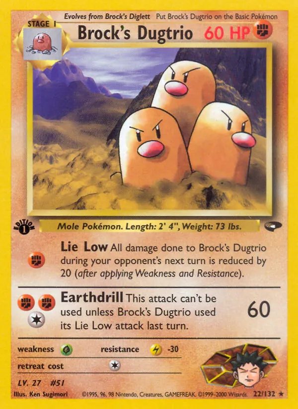 Brock's Dugtrio (Gym Challenge #22/132)