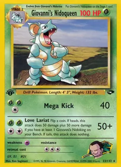 Giovanni's Nidoqueen (Gym Challenge #23/132)