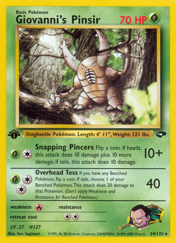 Giovanni's Pinsir (Gym Challenge #24/132)