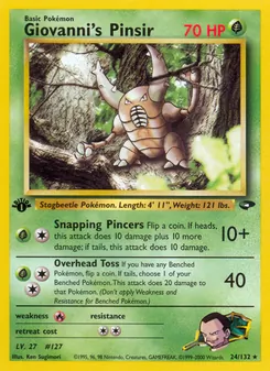 Giovanni's Pinsir (Gym Challenge #24/132)