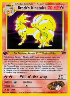 Brock's Ninetales (Gym Challenge #3/132)