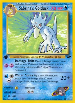 Sabrina's Golduck (Gym Challenge #30/132)