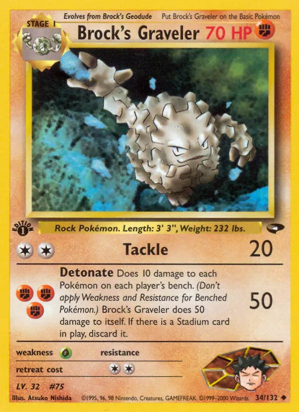 Brock's Graveler (Gym Challenge #34/132)