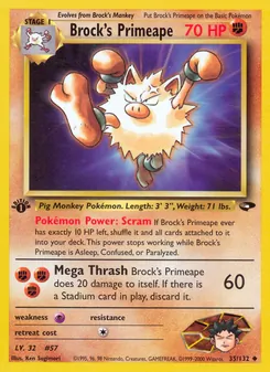Brock's Primeape (Gym Challenge #35/132)