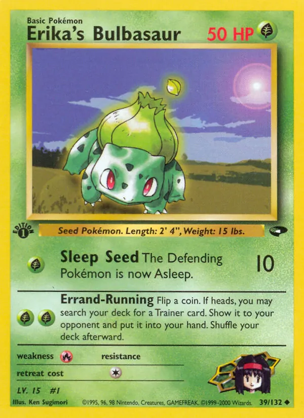 Erika's Bulbasaur (Gym Challenge #39/132)