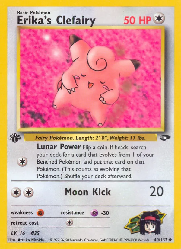 Erika's Clefairy (Gym Challenge #40/132)