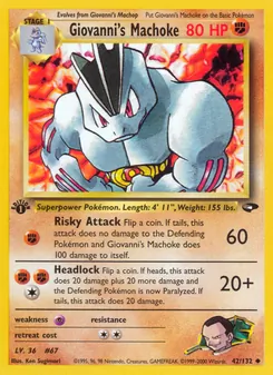 Giovanni's Machoke (Gym Challenge #42/132)