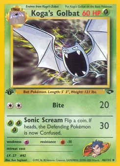 Koga's Golbat (Gym Challenge #46/132)