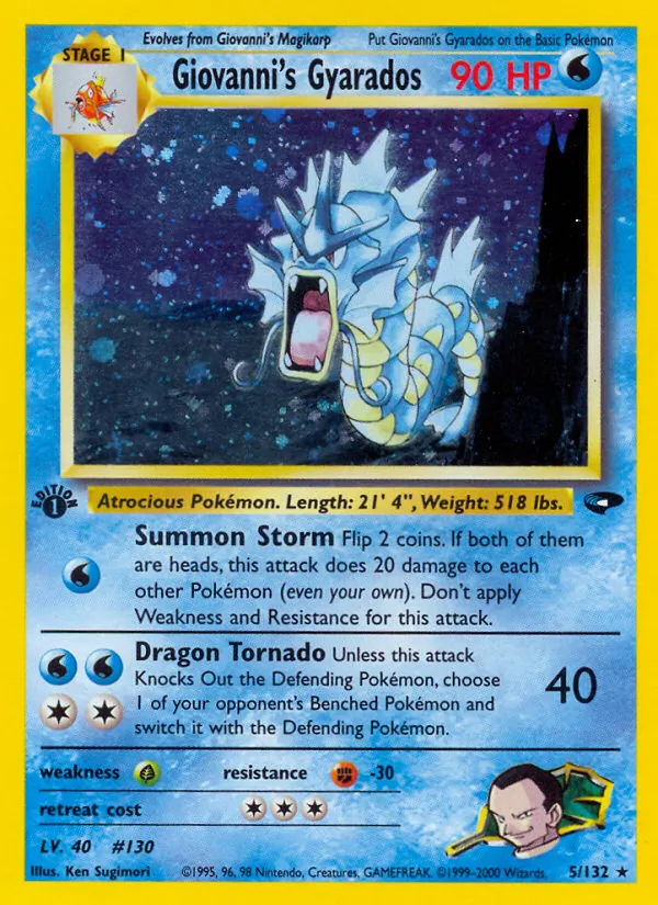 Giovanni's Gyarados (Gym Challenge #5/132)