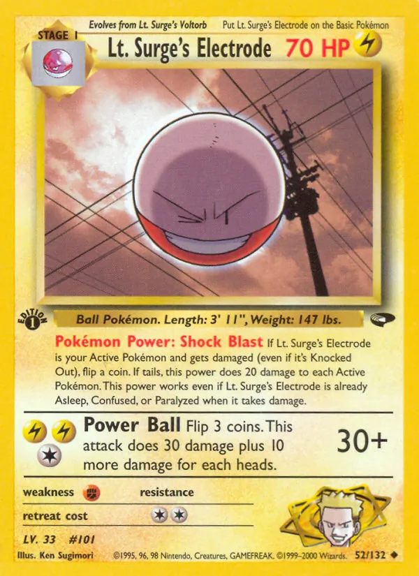 Lt. Surge's Electrode (Gym Challenge #52/132)