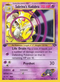 Sabrina's Kadabra (Gym Challenge #58/132)