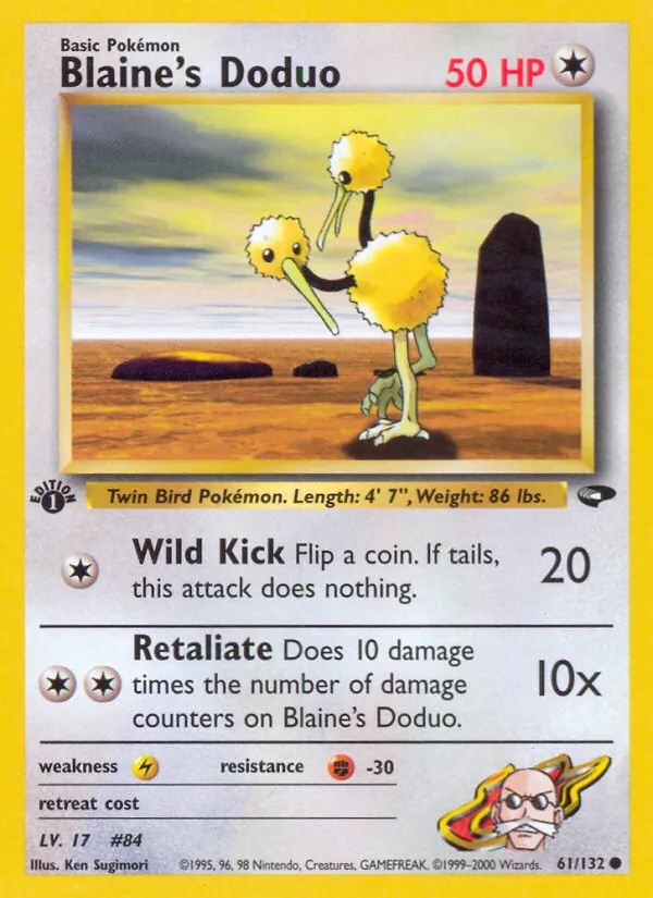 Blaine's Doduo (Gym Challenge #61/132)