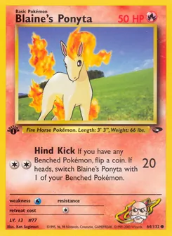 Blaine's Ponyta (Gym Challenge #64/132)