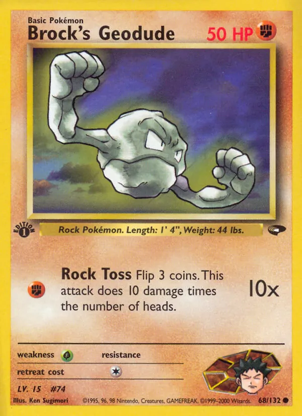 Brock's Geodude (Gym Challenge #68/132)