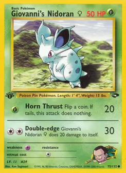 Giovanni's Nidoran ♀ (Gym Challenge #75/132)