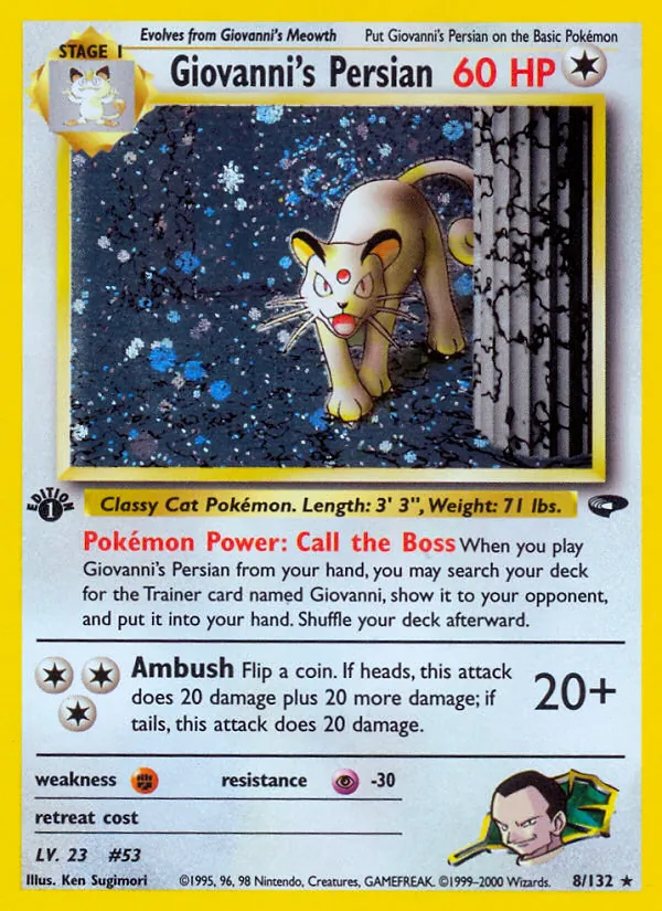 Giovanni's Persian (Gym Challenge #8/132)
