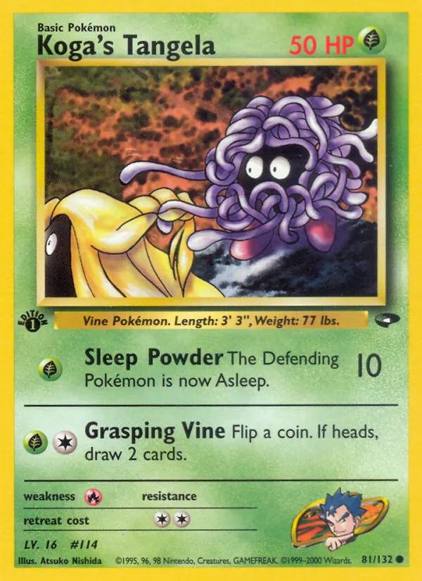 Koga's Tangela (Gym Challenge #81/132)