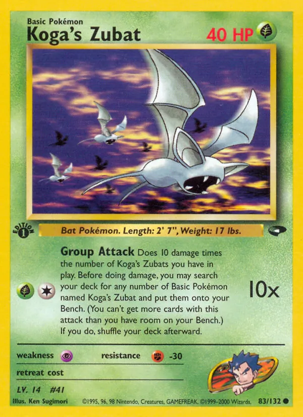 Koga's Zubat (Gym Challenge #83/132)