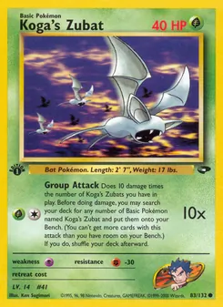 Koga's Zubat (Gym Challenge #83/132)