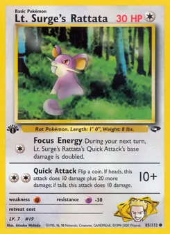 Lt. Surge's Rattata (Gym Challenge #85/132)