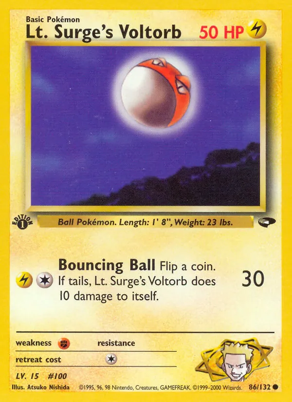 Lt. Surge's Voltorb (Gym Challenge #86/132)