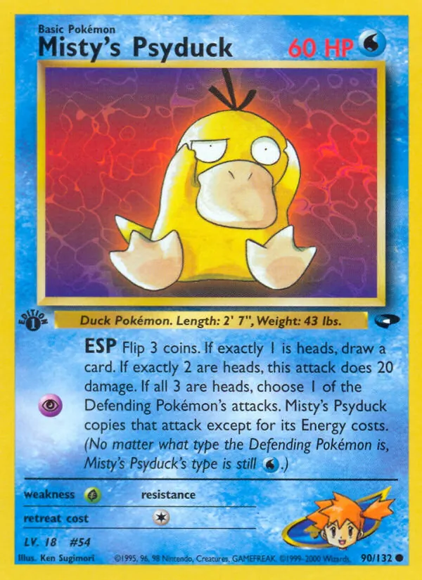 Misty's Psyduck (Gym Challenge #90/132)