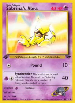 Sabrina's Abra (Gym Challenge #93/132)