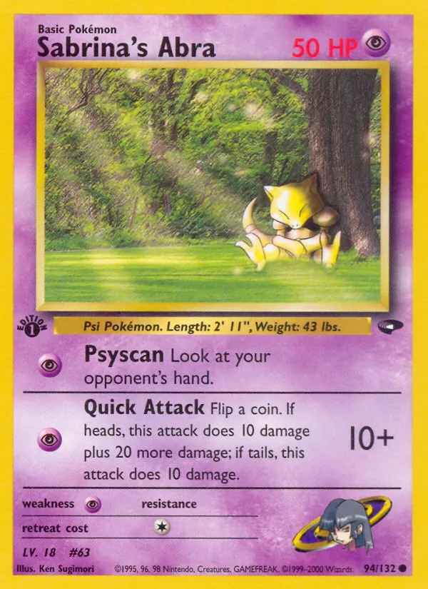 Sabrina's Abra (Gym Challenge #94/132)